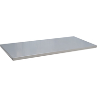 Armoires robustes &agrave; portes creuses - Tablette additionnelle, 38" x 17", Capacit&eacute; de 500 lb, Acier, Gris O-Max