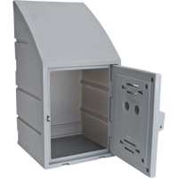 Casier, 15" x 15" x 31", Gris, Assembl&eacute; O-Max