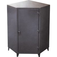 Corner Cabinets, Steel, 4 Shelves, 72" H x 48" W x 24" D, Grey FG850 | O-Max