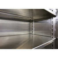 Tablette suppl&eacute;mentaire pour armoires tr&egrave;s robustes, 36" x 24", Capacit&eacute; de 1900 lb, Acier inoxydable, Gris O-Max