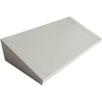 All-Welded Concorde - Heavy-Duty Lockers Sloping Top, 3 Bank, 18" D x 36" W x 6" H, Grey, Steel O-Max