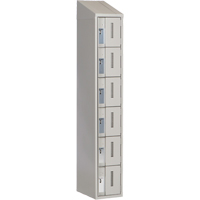 Casiers robustes Concorde, 6 niveaux, 12" x 18" x 78", Acier, Gris, Soud&eacute; (assembl&eacute;) O-Max
