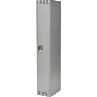 Lockers, 12" x 18" x 72", Steel, Grey, Knocked Down O-Max
