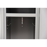 Lockers, 12" x 18" x 72", Steel, Grey, Knocked Down O-Max