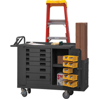 Heavy Duty Mobile Work Stations, Steel Surface O-Max