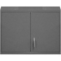 Armoire murale, 27" h x 29-7/8" la x 13-11/16" p, 2 tablettes, Acier, Gris O-Max
