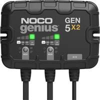Chargeur de batterie embarqu&eacute; &agrave; 2 sorties de 10 amp&egrave;res Gen5X2 Genius O-Max