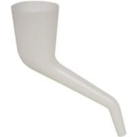 Entonnoir translucide &agrave; angle droit, Plastique O-Max