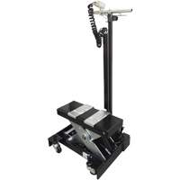 Low Profile Floor Service Jack, 12 Ton(s) Capacity, 7-1/2" Lowered, 15" Raised, Air Hydraulic O-Max