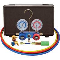 Ensemble de manom&egrave;tre &agrave; collecteur &agrave; deux voies pour l'automobile R134A avec mini injecteur de colorant O-Max