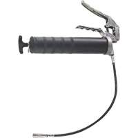 Heavy-Duty Pistol Grip Grease Gun with Flex Hose Extension, 14 oz Capacity O-Max