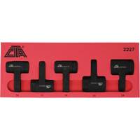 Exhaust Gas Sensor Socket Set, 5 Pieces, 1/2" Drive Size O-Max