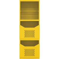 Armoire pour le contr&ocirc;le des d&eacute;versements, 1 Tablettes, 72" h x 24" la x 24" p, Acier, Jaune O-Max