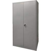 Armoire de rangement, Acier, 4 Tablettes, 78" h x 36" la x 24" P, Gris O-Max
