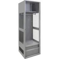 Casier pour &eacute;quipement, Acier, 24" la x 18" p x 72" h, Gris O-Max
