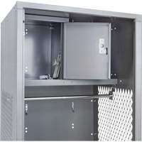 Gear Locker, Steel, 24" W x 18" D x 72" H, Grey FN469 | O-Max