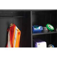 Combination Storage Cabinet, 36" W x 18" D x 72" H, Black O-Max