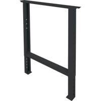Pattes d'&eacute;tabli pour service industriel, Acier, 30" p x 34" h, Simple O-Max