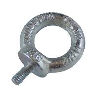Drop Forged Eye Bolts, 1/8" Dia., 1/2" L, Uncoated Natural Finish, 154 lbs (70 kg) Capacity GAS946 | O-Max