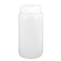 Wide-Mouth Bottles, Round, 1 gal., Plastic O-Max