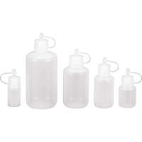 Bouteilles rondes &agrave; ouverture &eacute;troite, Ronde, 1/2 oz, Plastique O-Max