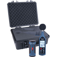 Ensemble de sonom&egrave;tre enregistreur et calibrateur O-Max