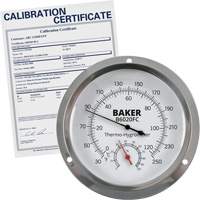 Thermo-hygromètre à cadran avec certificat ISO, 0,0% - 100% RH, 30 - 250°F (0 - 120°C) IC684 | O-Max