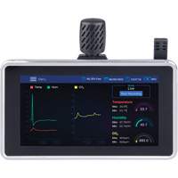 Analyseur de la qualit&eacute; de l'air int&eacute;rieur avec support mural/de bureau O-Max