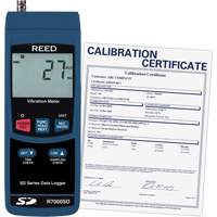 Data Logging Vibration Meter with Calibration Certificate, 10% - 85% RH, 32°- 122° F ( 0° - 50° C ) O-Max