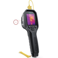 Cam&eacute;ra d'imagerie thermique IR 24:1 avec laser Bullseye et thermocouple de type K, 160 x 120 pixels, -10° - 45°C (14° - 113°F), 70 mK O-Max