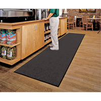 ColorStar Matting, Wiper, 3' x 5' x 3/8", Charcoal O-Max