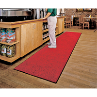 ColorStar Matting, Wiper, 3' x 5' x 3/8", Red/Black O-Max