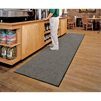 ColorStar Matting, Wiper, 3' x 5' x 3/8", Grey O-Max
