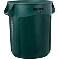 Vented Brute&reg; Waste Container, Plastic, 20 US gal. O-Max