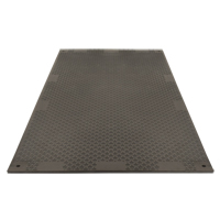 Medium-Duty Ground Protection, 4' x 8', Fiberglass/Polypropylene, Textured, Black O-Max
