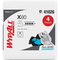 X80 Wipers, Heavy-Duty, 12-1/2" L x 12" W O-Max