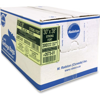 Industrial Garbage Bags, Strong, 38" W x 30" L, 0.85 mils, Black O-Max