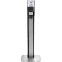 Messenger ES6 Silver Panel Floor Stand with Dispenser O-Max