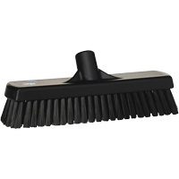Balai-brosse pour planchers et mur, Crins Ferme, 12", Polyester, Noir O-Max
