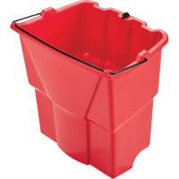 Seau optionnel Wavebrake pour eau sale, Capacit&eacute; de 4.5 gal. US (18 pintes), Rouge O-Max