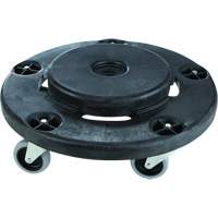 Socle roulant silencieux Brute, Poly&eacute;thyl&egrave;ne, Noir, Convient aux contenants 26-1/2" dia. O-Max