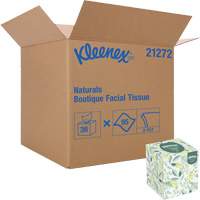 Papiers-mouchoirs Naturals Boutique* de Kleenex, 2 pli, 7,8" lo x 8,3" la, 95 feuilles/boîte O-Max