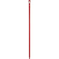 Manche ultra hygi&eacute;nique, Balai/Grattoir/Raclette, Rouge, Ergonomique, 59" lo O-Max