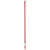 Manche de brosse pour plateforme, Brosse/Support &agrave; tampon, Rouge, T&eacute;lescopique, 62"-113" lo O-Max