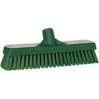 Deck & Wall Scrub Brush, Stiff Bristles, 12", Polyester, Green O-Max