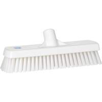 Brosse &agrave; r&eacute;curer pour planchers et murs, Crins Ferme, 12", Polyester, Blanc O-Max