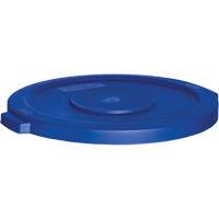 Waste Container Lid, Flat Lid, Plastic, Fits Container Size: 22" Dia. O-Max