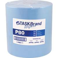 TaskBrand&reg; P80 Premium Series Wipers, Heavy-Duty, 13" L x 12" W O-Max