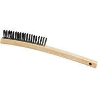 Brosse, Acier, 3 x 19 rangs de fils, Longueur 13-3/4" O-Max