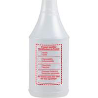 Bouteille &agrave; pulv&eacute;risateur ronde avec &eacute;tiquette SIMDUT, 24 oz O-Max